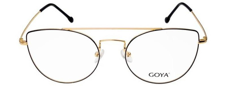 Goya G 94402 C1 - Damskie okulary korekcyjne metalowe kocie czarne