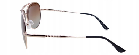 Okulary przeciwsłoneczne polaryzacyjne pilotki aviatory POLARISS - POL 812 BR