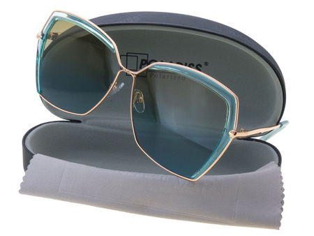 Damskie okulary przeciwsłoneczne polaryzacyjne muchy niebieskie DESSOTO - DES 394 N