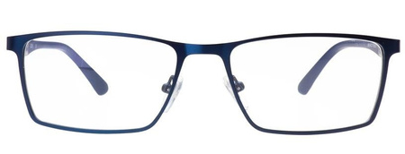 Goya SD 1368 C8 - Męskie okulary korekcyjne prostokątne metalowe granatowe