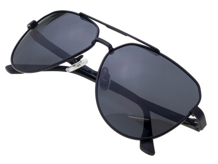 Czarne okulary przeciwsłoneczne polaryzacyjne dla kierowców GOYA - G 55017 CZ aluminium