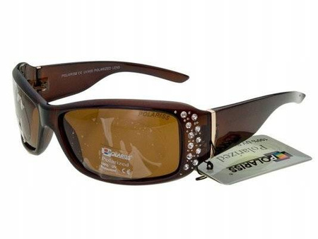 Polariss 745 BR - Damskie okulary przeciwsłoneczne polaryzacyjne brązowe