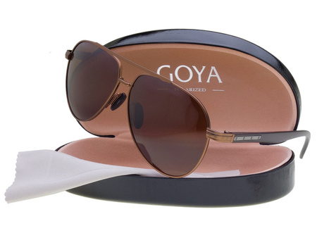 Okulary przeciwsłoneczne polaryzacyjne dla kierowców PILOTKI GOYA - CP 806639 BR