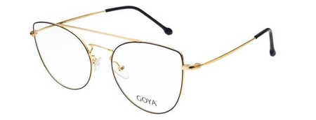 Goya G 94402 C1 - Damskie okulary korekcyjne metalowe kocie czarne