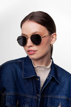 Okulary przeciwsłoneczne polaryzacyjne aviator POLARISS POL 1001 CZ