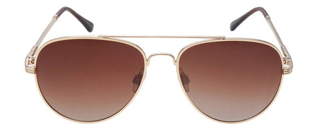 Okulary przeciwsłoneczne polaryzacyjne pilotki POLARISS POL 999 BR