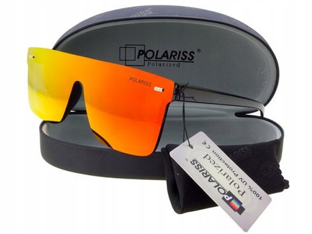 Polariss 809 P - Okulary przeciwsłoneczne unisex polaryzacyjne pomarańczowe