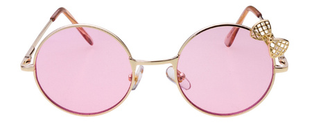 Dziecięce różowe okulary przeciwsłoneczne z filtrem UV 400 JOKER KIDS JRD 339 R