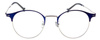 Goya T 1013 C6 - Damskie okulary korekcyjne okrągłe metalowe granatowe