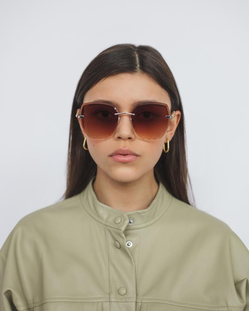 Damskie okulary przeciwsłoneczne JOKER - JR 4505 BR