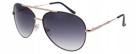 Damskie okulary przeciwsłoneczne pilotki aviator JOKER - JR 4339 CZ