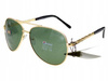 Polariss 746 Z - Damskie okulary przeciwsłoneczne metalowe polaryzacyjne pilotki zielone
