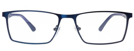 Goya SD 1368 C8 - Męskie okulary korekcyjne prostokątne metalowe granatowe