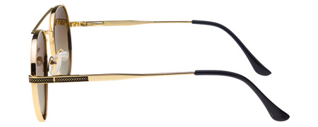 Okulary przeciwsłoneczne polaryzacyjne aviator POLARISS POL 1001 BR