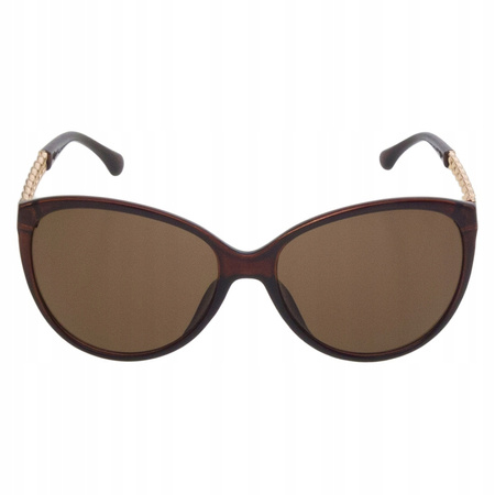 Okulary przeciwsłoneczne z filtrem UV JOKER okrągłe JR 4673 BR