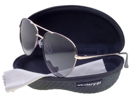 Okulary przeciwsłoneczne polaryzacyjne aviator POLARISS POL 1000 CZ