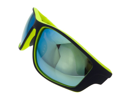 Męskie okulary przeciwsłoneczne polaryzacyjne sportowe lustrzanki DESSOTO - DES 403 ZOL