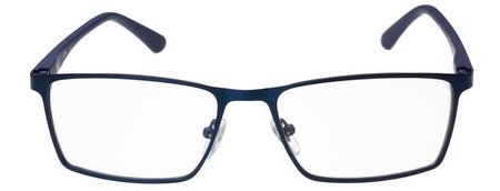 Goya SD 1368 C8 - Męskie okulary korekcyjne prostokątne metalowe granatowe