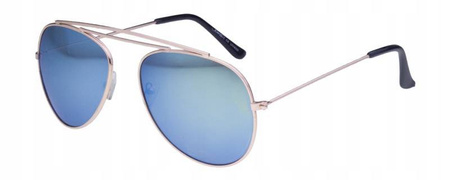 Damskie okulary przeciwsłoneczne pilotki lustrzane JOKER - JR 4111 N