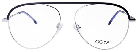 Goya G 95544 C3 - Okulary korekcyjne unisex metalowe pilotki srebrne