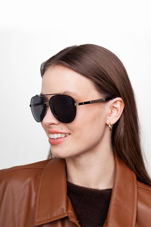 Okulary przeciwsłoneczne polaryzacyjne dla kierowców PILOTKI GOYA - G 21611 CZ