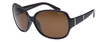 Goya G 195 BR - Brązowe okulary przeciwsłoneczne muchy duże z filtrem polaryzacyjnym