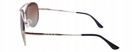 Okulary przeciwsłoneczne polaryzacyjne pilotki aviatory POLARISS - POL 812 BR