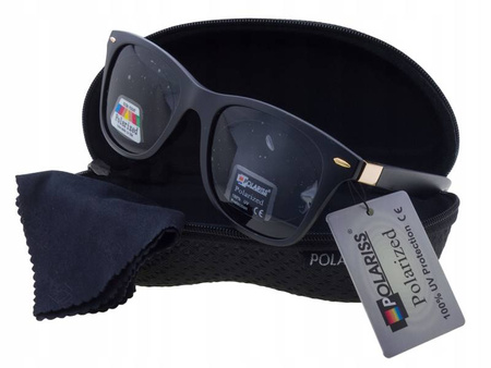 Okulary przeciwsłoneczne polaryzacyjne kujonki nerdy POLARISS - POL 876 CZ