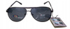 Polariss 813 GR - Okulary przeciwsłoneczne unisex metalowe polaryzacyjne pilotki grafitowe