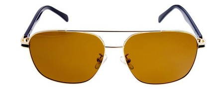 Goya G 8018 BR - Okulary przeciwsłoneczne z filtrem polaryzacyjnym unisex metalowe brązowe