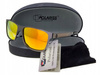 Polariss 818 POM - Okulary przeciwsłoneczne unisex metalowe polaryzacyjne pomarańczowe