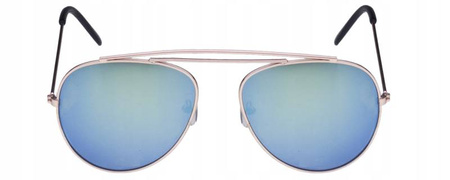 Damskie okulary przeciwsłoneczne pilotki lustrzane JOKER - JR 4111 N