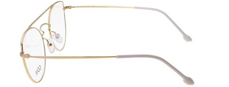 Goya G 94402 C2 - Damskie okulary korekcyjne metalowe kocie białe