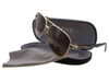 Goya G 8018 BR - Okulary przeciwsłoneczne z filtrem polaryzacyjnym unisex metalowe brązowe