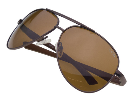 Okulary przeciwsłoneczne polaryzacyjne dla kierowców GOYA - G 199 BR aluminium