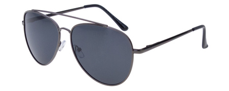 Okulary przeciwsłoneczne polaryzacyjne unisex dla kierowców czarne pilotki DESSOTO - DES 396 GR