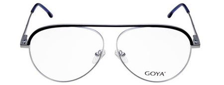 Goya G 95544 C3 - Okulary korekcyjne unisex metalowe pilotki srebrne