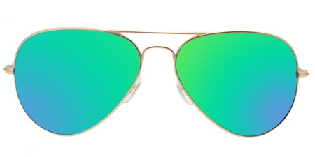 Goya G100 C2 - Okulary przeciwsłoneczne unisex metalowe zielone