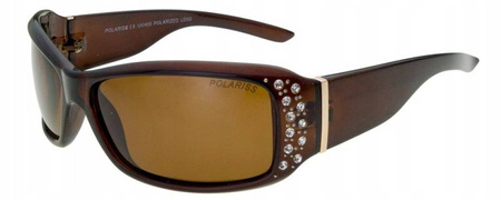 Polariss 745 BR - Damskie okulary przeciwsłoneczne polaryzacyjne brązowe