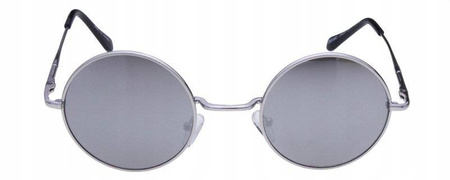 Srebrne okulary przeciwsłoneczne lenonki lustrzanka JOKER - JR 4431 SR