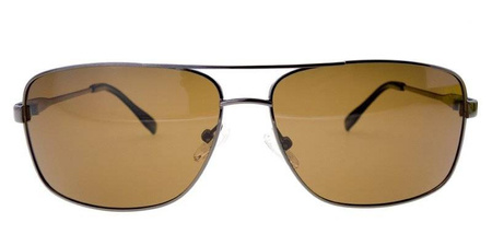 Goya G1835 C3 - Okulary przeciwsłoneczne unisex metalowe brązowe