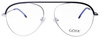 Goya G 95544 C3 - Okulary korekcyjne unisex metalowe pilotki srebrne