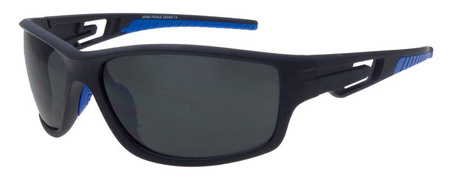 Czarne sportowe okulary przeciwsłoneczne JOKER - JS 484 CZ