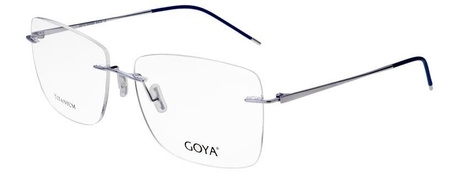 Goya G 96302 C3 - Męskie okulary korekcyjne metalowe prostokątne niebieskie