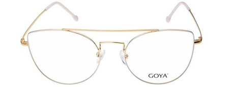 Goya G 94402 C2 - Damskie okulary korekcyjne metalowe kocie białe