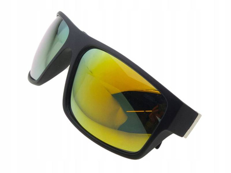 Męskie okulary przeciwsłoneczne polaryzacyjne lustrzanki pomarańczowe POLARISS - POL 793 L