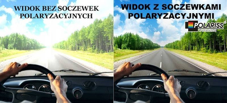 Męskie okulary przeciwsłoneczne polaryzacyjne dla kierowców niebieskie lustrzanki POLARISS POL 875 N