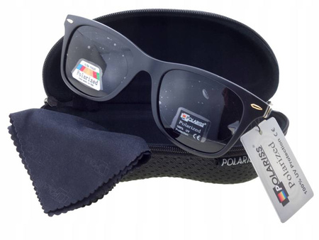 Okulary przeciwsłoneczne polaryzacyjne kujonki nerdy POLARISS - POL 876 CZ