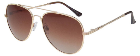 Okulary przeciwsłoneczne polaryzacyjne pilotki POLARISS POL 999 BR