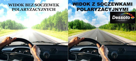 Męskie okulary przeciwsłoneczne polaryzacyjne lustrzanki DESSOTO - DES 323 Z